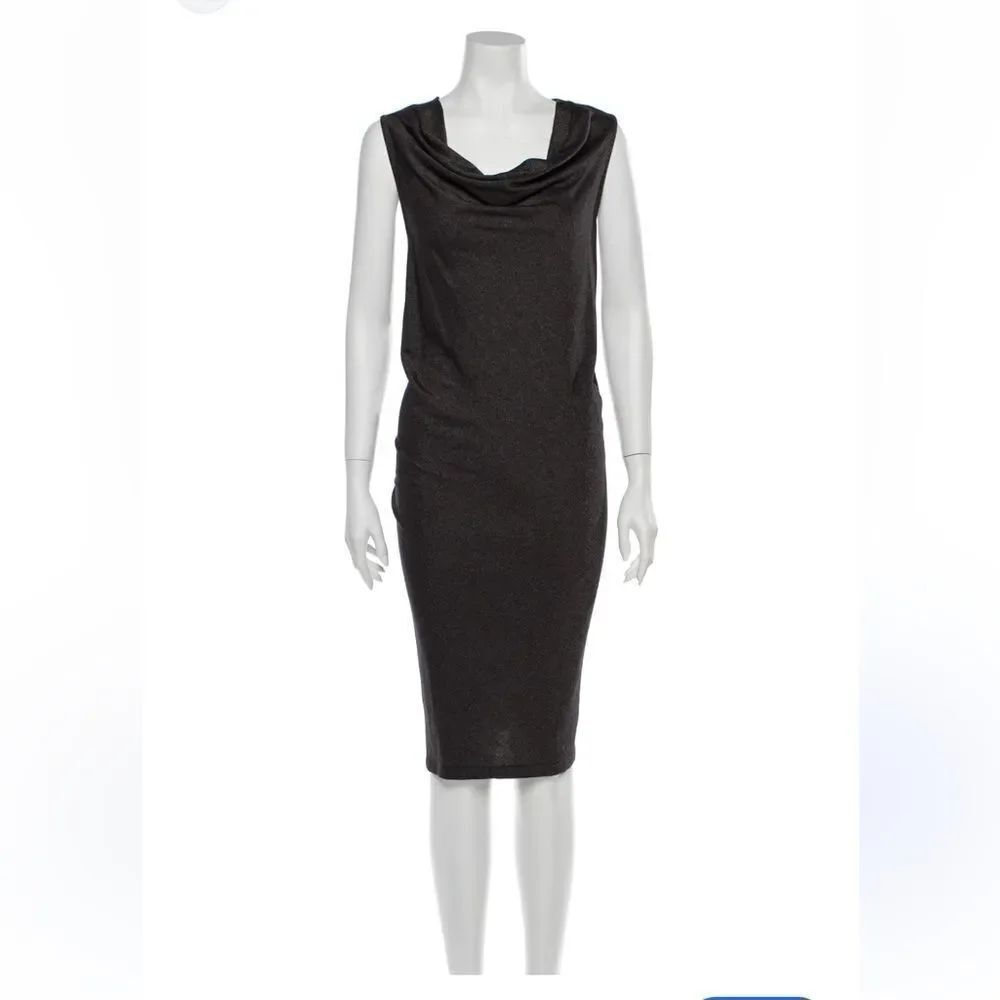 TSE Cowl Neck Midi Length Dress Size Large